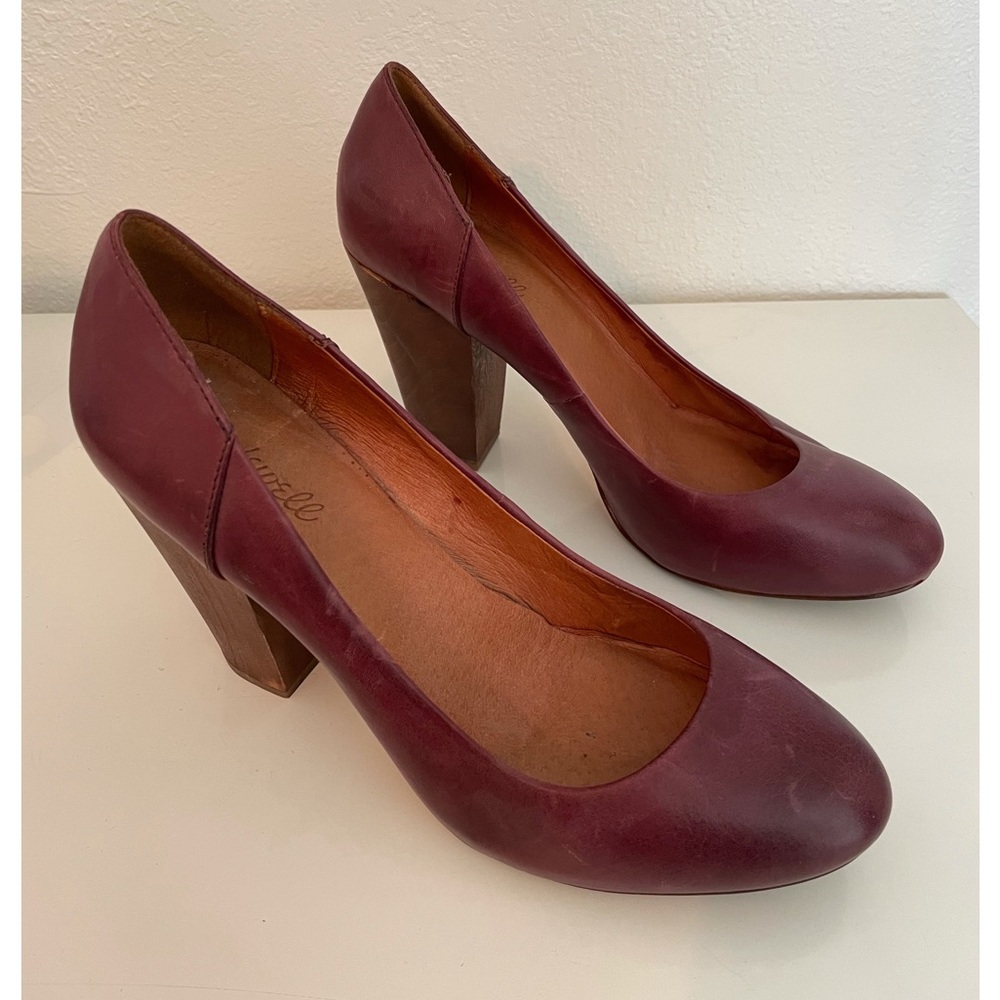 Madewell Burgundy Heels